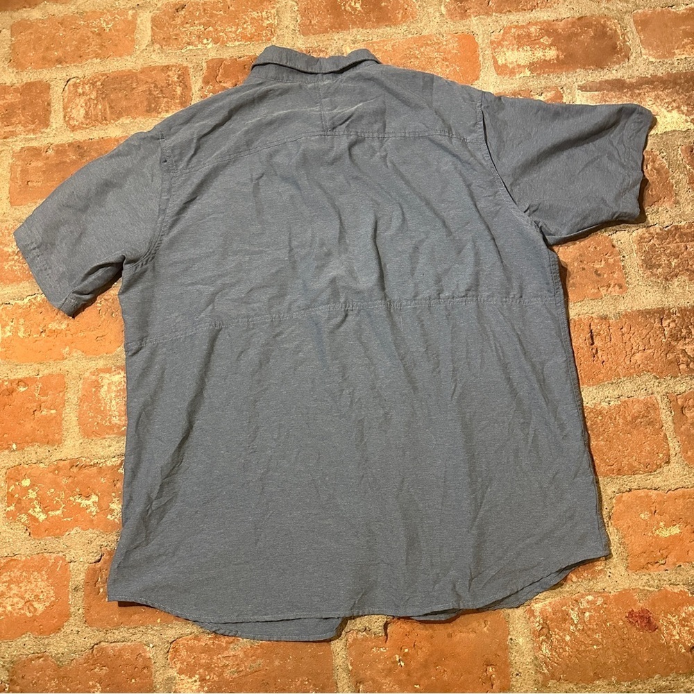 Men's Blue Columbia Omni Wick Button up Short Sleeve Shirt Size XL - Picture 9 of 16